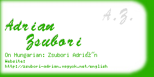 adrian zsubori business card